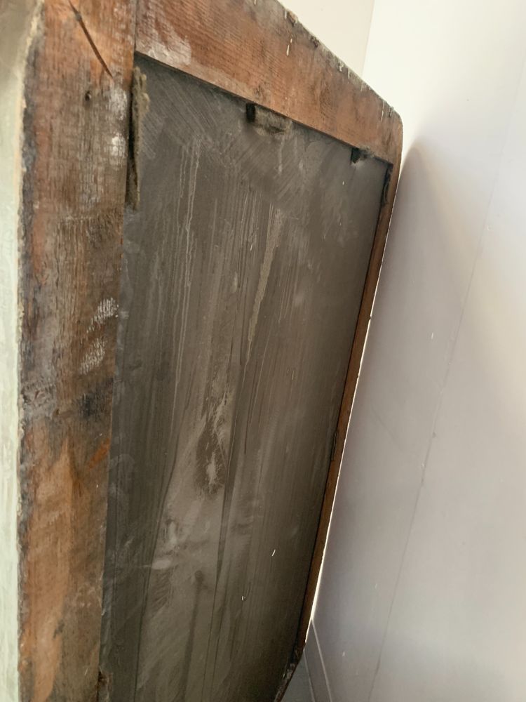 Louis XV style mirror in wood and patinated stucco XIX century