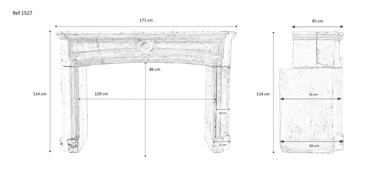 Antique fireplace