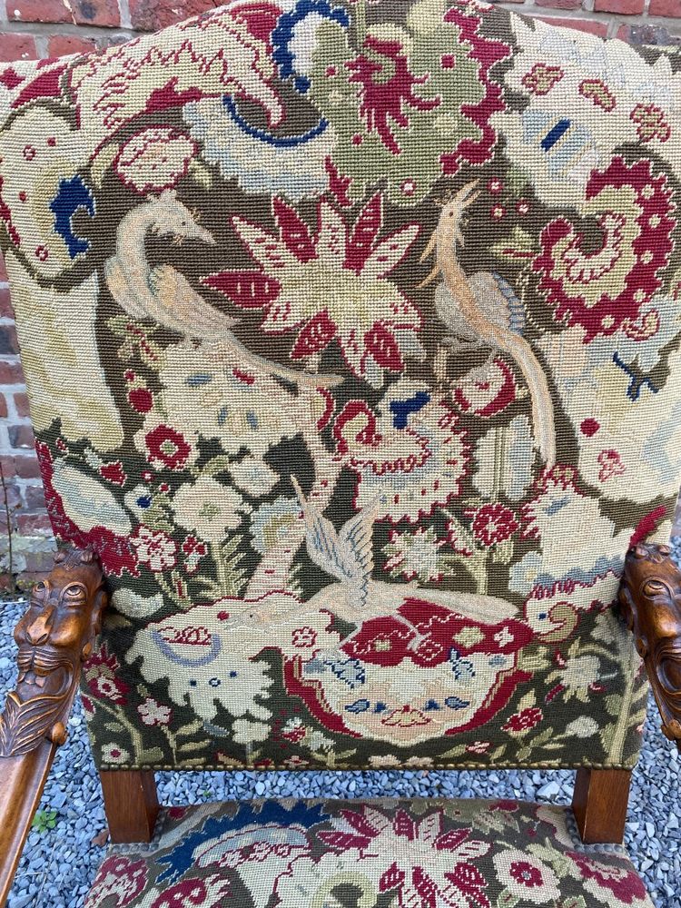 Sessel Im Louis XIII-Stil Aus Eiche Circa 1900/1930