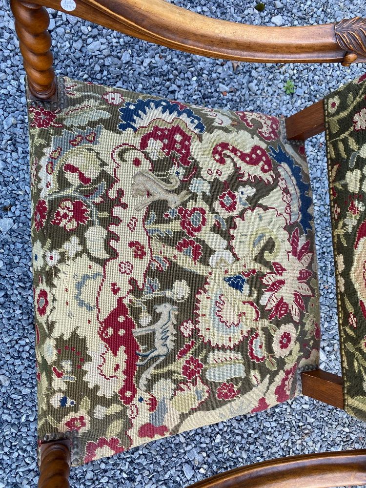Sessel Im Louis XIII-Stil Aus Eiche Circa 1900/1930