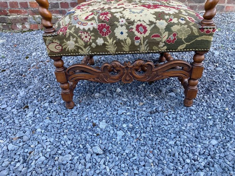 Sessel Im Louis XIII-Stil Aus Eiche Circa 1900/1930