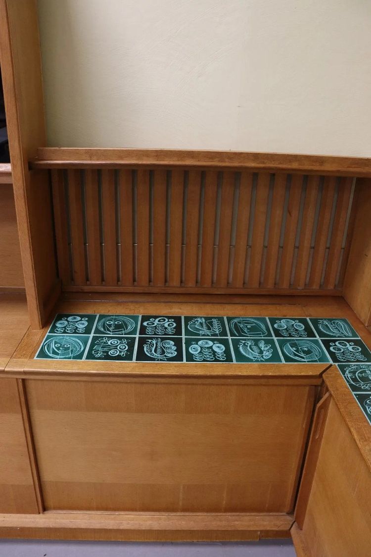 Guillerme Et Chambron Importante mobile ad angolo, Edition Votre Maison Circa 1965
