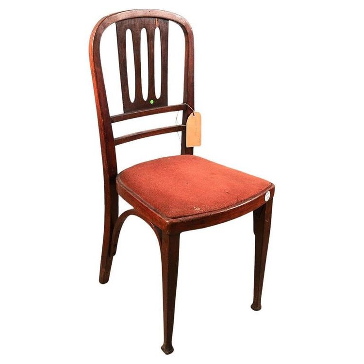 Thonet, Stained Wood Chair with Openwork Back, Viennese Secession, Circa 1900
