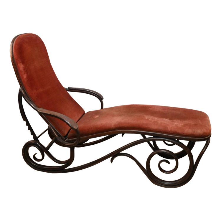 Tnonet , Chaise Longue Réglable Fin XIXème