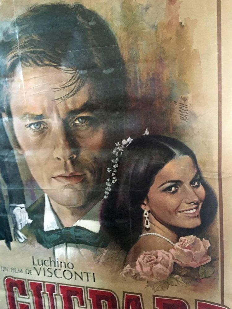 Jean Mascii (1926-2003). Entoiliertes Poster "Der Gepard" Luchino Visconti.