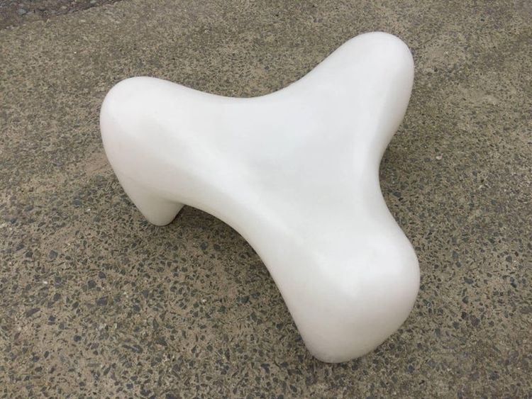Douglas Mont , Tabouret Vintage En Plastique