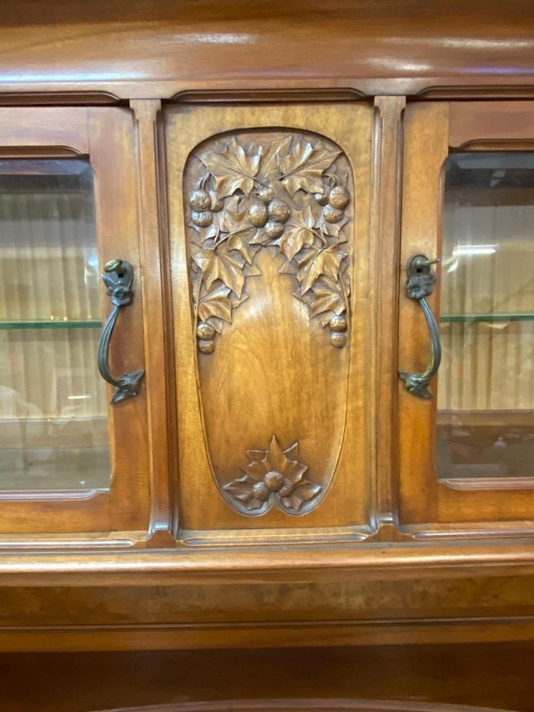 Gauthier-poinsignon & Cie , Großes Jugendstil-Buffet Aus Mahagoni Und Ulmenholz Circa 1900
