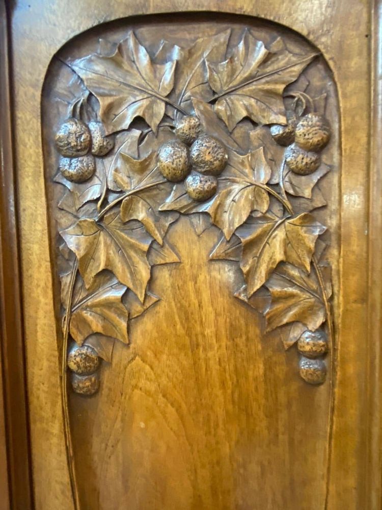 Gauthier-poinsignon & Cie , Großes Jugendstil-Buffet Aus Mahagoni Und Ulmenholz Circa 1900