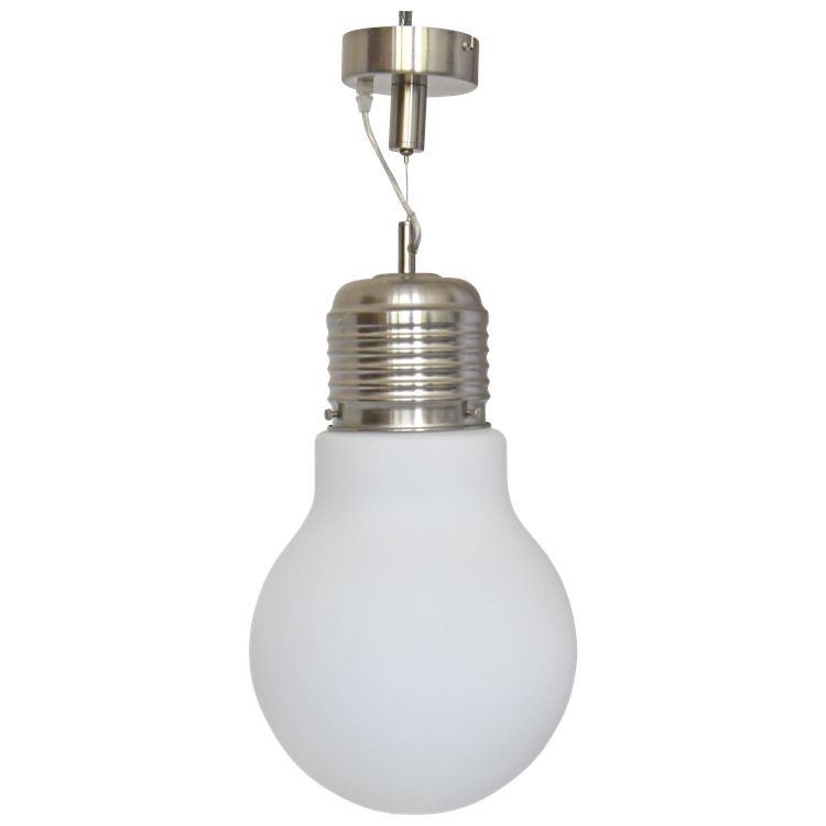 Giant light bulb pendant by Agemob International, 1980s