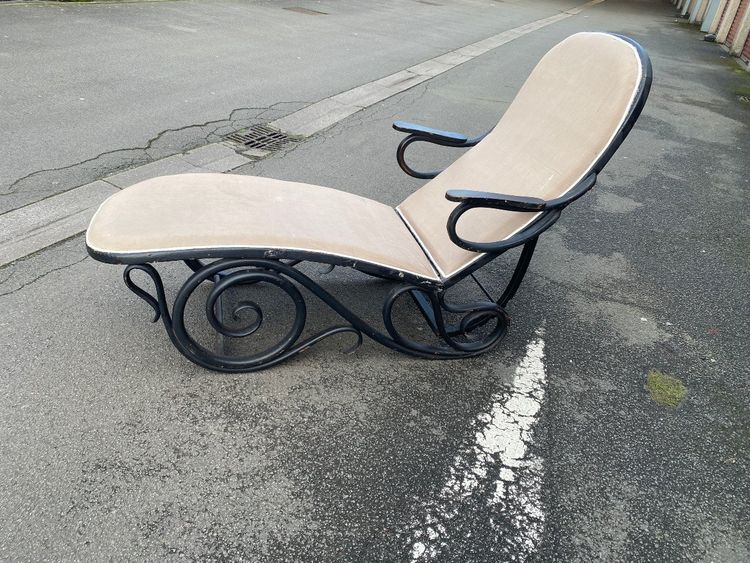 Chaise Longue 1900 Thonet zugeschrieben