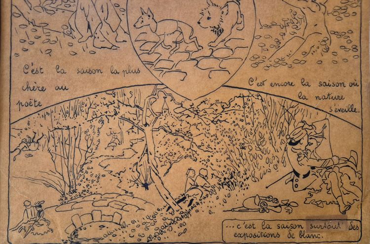 Le Printemps Drawing on Carlegle tracing paper