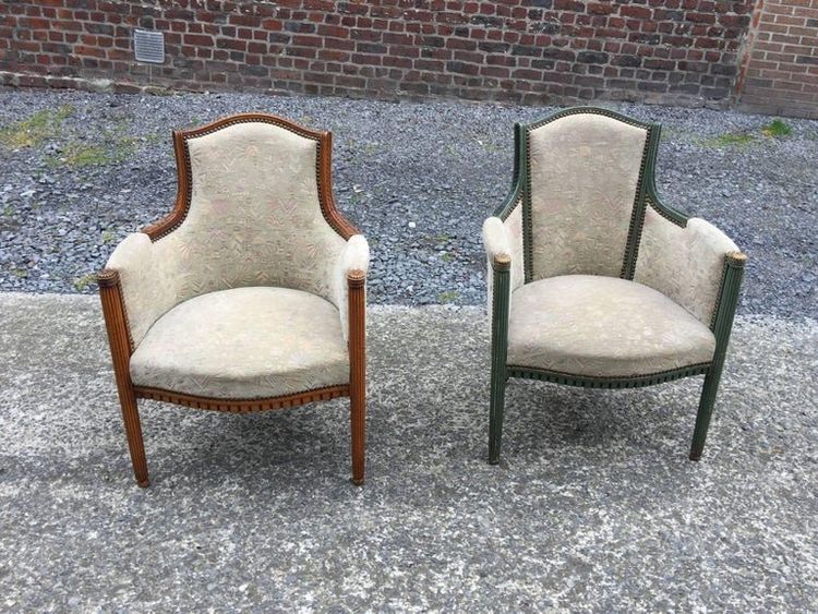 2 Elegant Art Deco Armchairs Circa 1920/1930 Can Be Paired