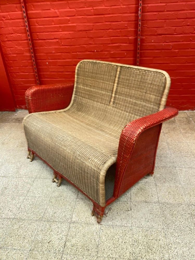 Art Deco Wicker Sofa Circa 1930