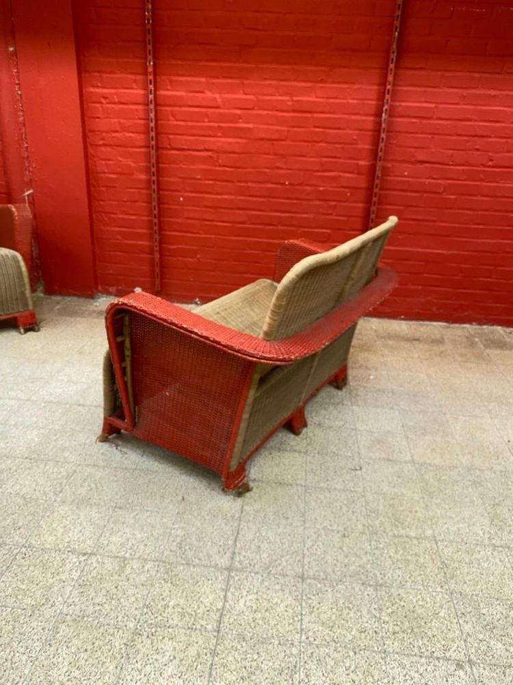 Art Deco Wicker Sofa Circa 1930