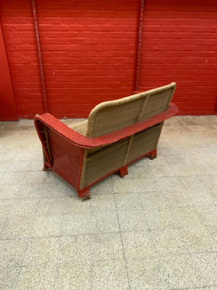 Art Deco Wicker Sofa Circa 1930