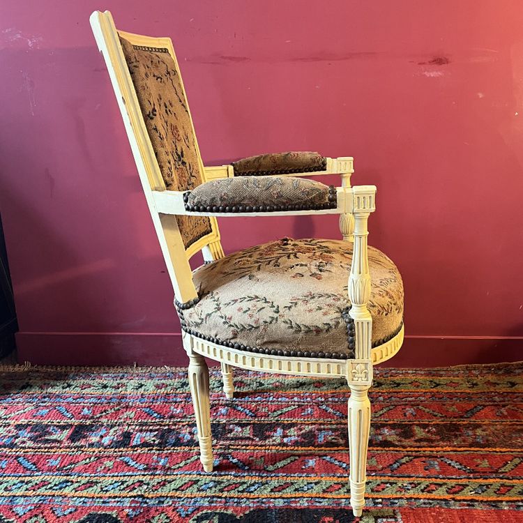Rare Fauteuil Royaliste, Vers 1792/1795