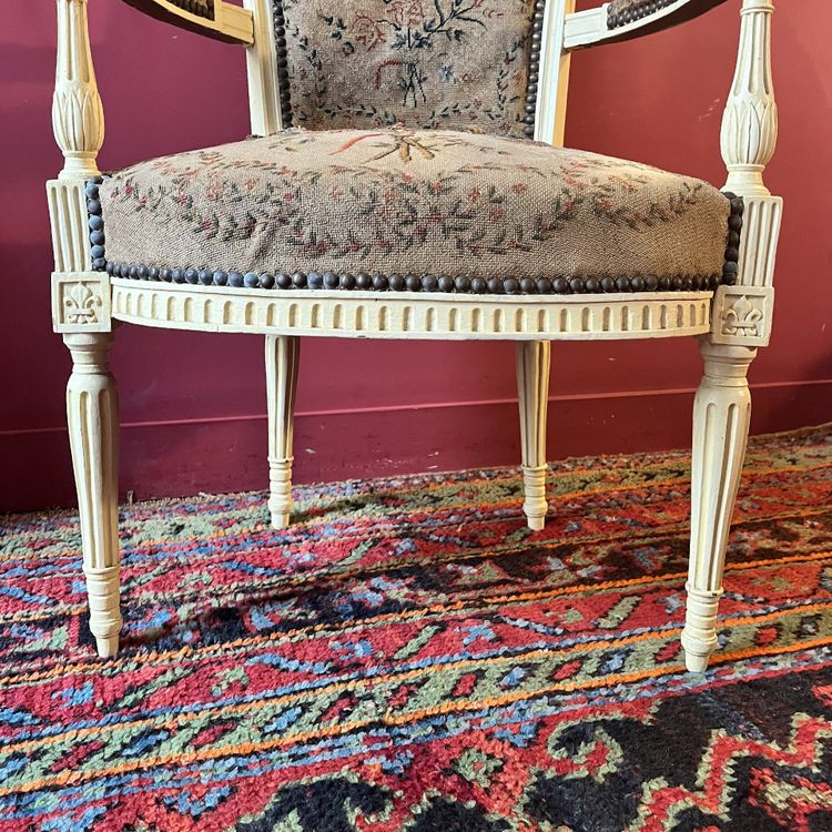 Rare Fauteuil Royaliste, Vers 1792/1795