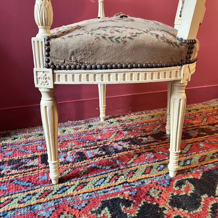 Rare Fauteuil Royaliste, Vers 1792/1795