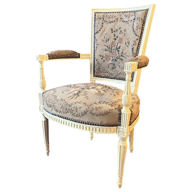 Rare Fauteuil Royaliste, Vers 1792/1795