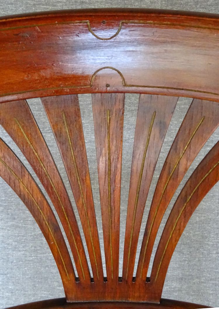 Poltrona Thonet N°221 , intarsio "bronzo" 1905, canalizzazione perfetta