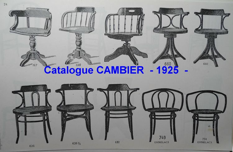 Poltrona Le Corbusier N°749 circa 1925, di Cambier (Belgio) canné- no Thonet