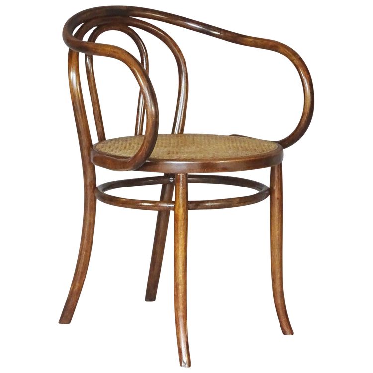 Poltrona Le Corbusier N°749 circa 1925, di Cambier (Belgio) canné- no Thonet