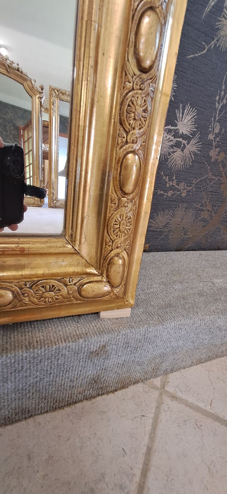 Louis Philippe period mirror 134x75