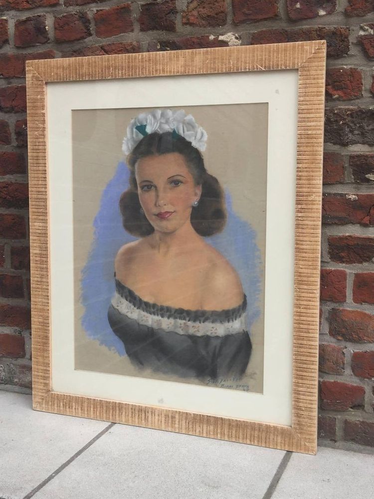 S. W. Brooks, Pastel Portrait, Miami Beach, 1947