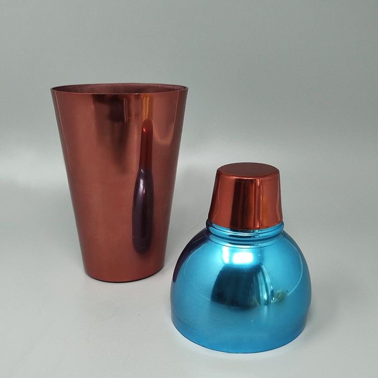 1950s Gorgeous Cocktail Shaker in Pure Aluminum. Made in Italy