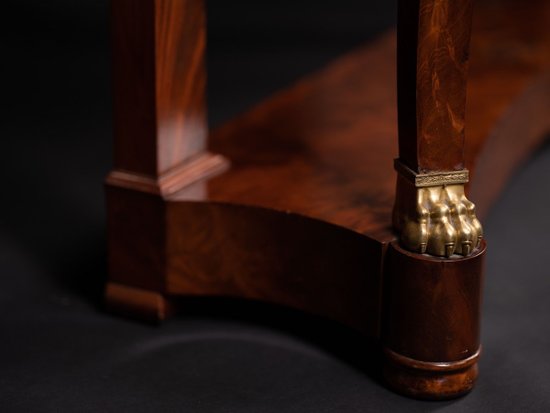 Console impero con timbro Jacob Desmalter, inizio XIX secolo