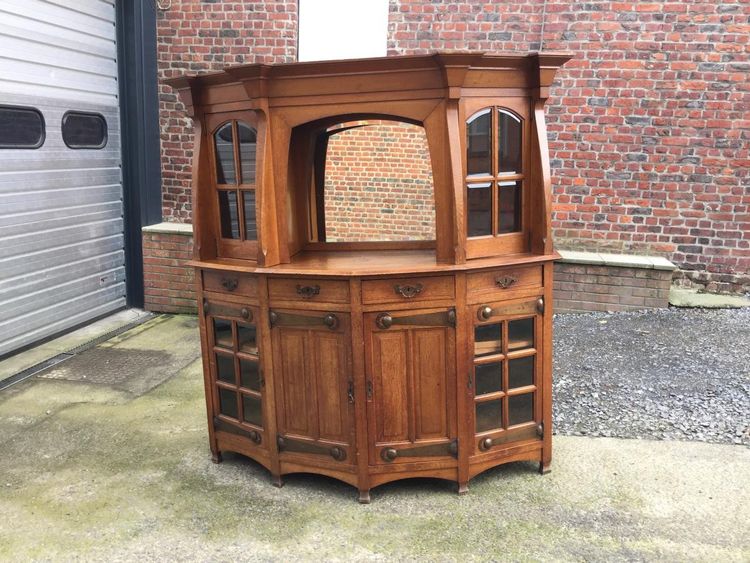 Buffet Art Nouveau Dans Le Gout De Serrurier Bovy, Circa 1900 