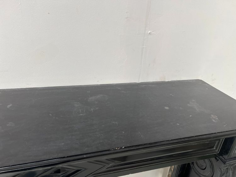 Napoleon III mantel with black marble claw feet 19th century