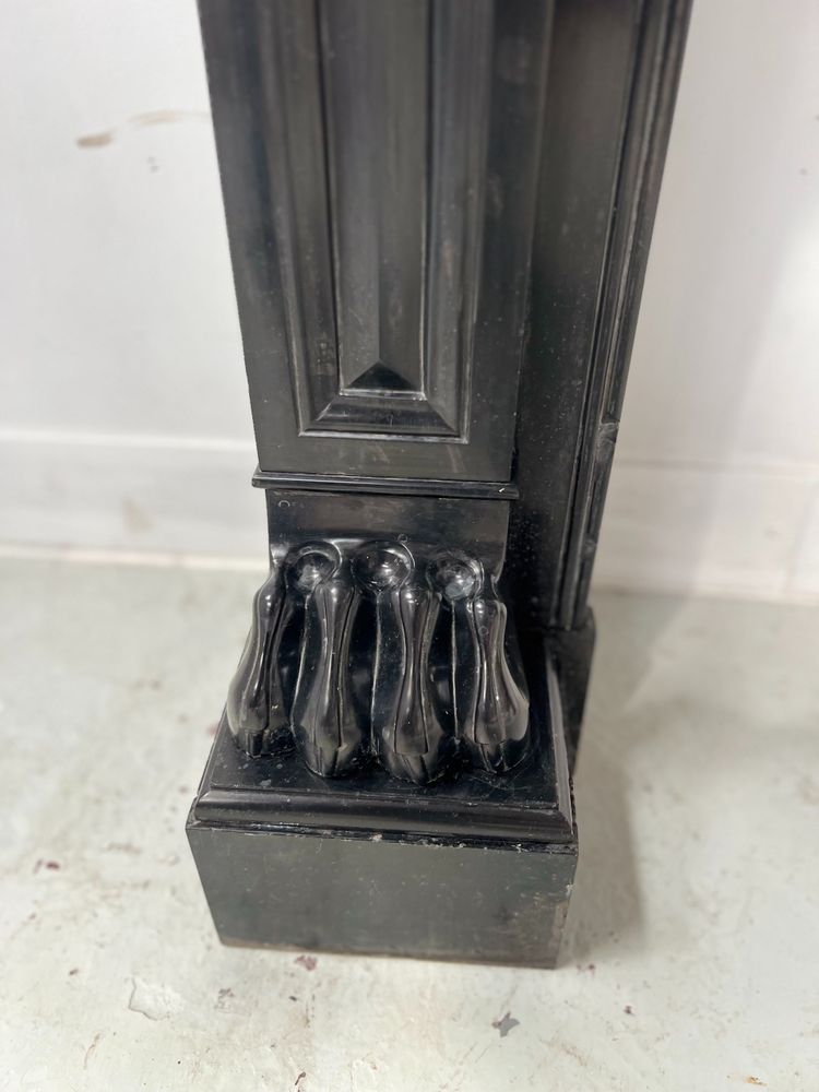 Napoleon III mantel with black marble claw feet 19th century
