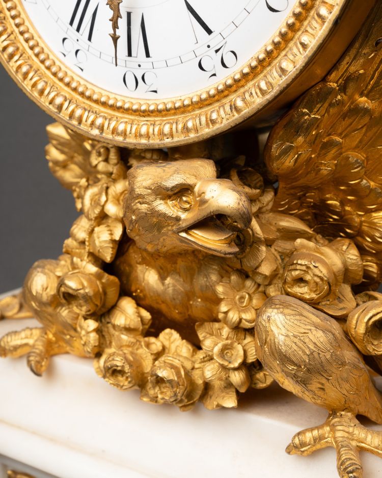 Marble and Gilt Bronze Clock, 19th Century