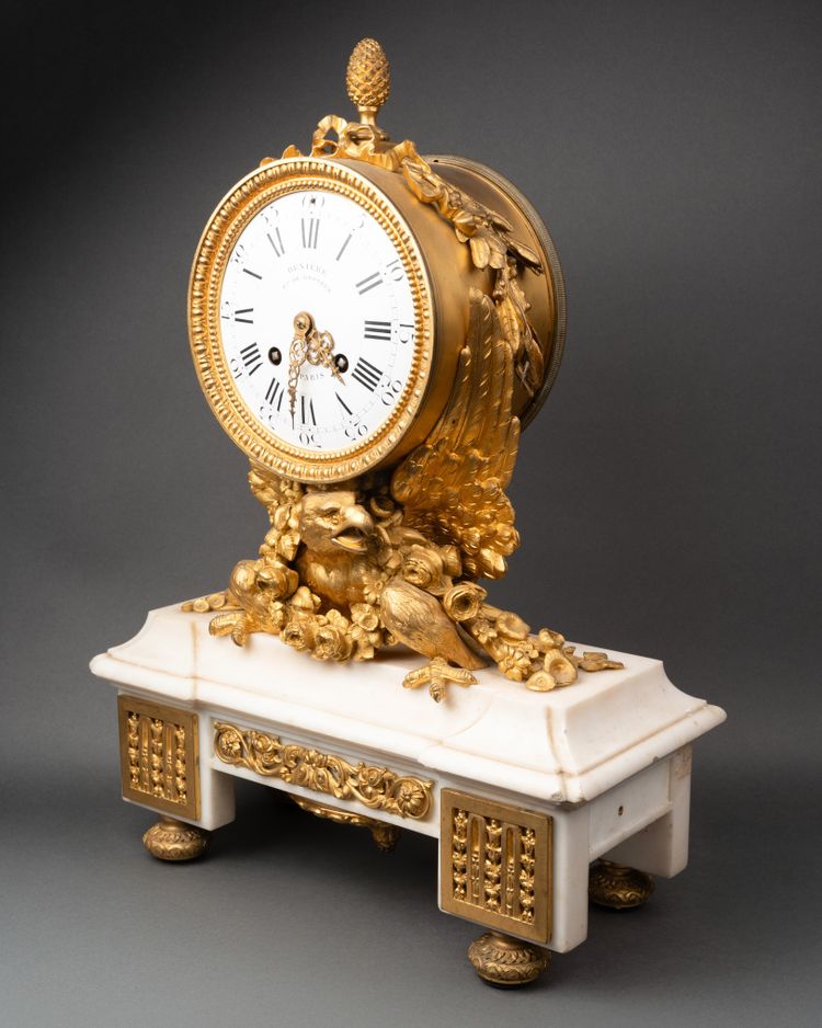 Marble and Gilt Bronze Clock, 19th Century
