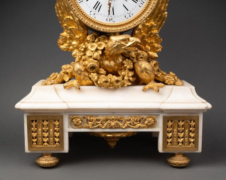 Marble and Gilt Bronze Clock, 19th Century