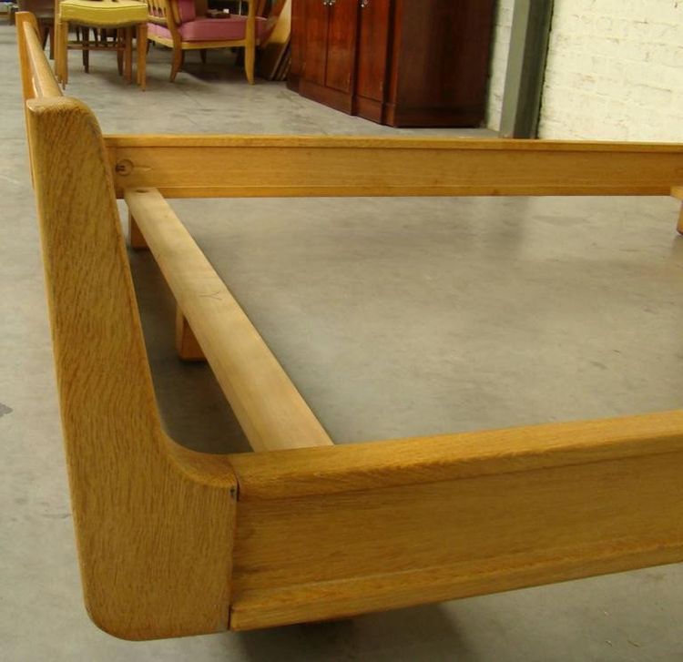 Guillerme Et Chambron , Oak Bed Edition Votre Maison Circa 1970