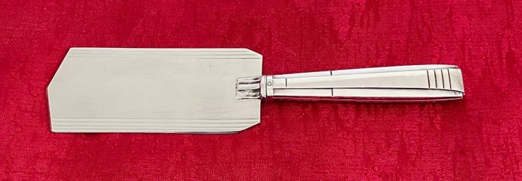 Art-Deco silver and silver-plated cake server circa 1930-1940 Puiforcat goldsmith