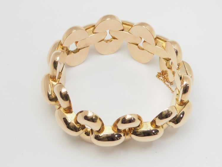 Wichtiges Tank-Armband aus den 40er Jahren in Roségold