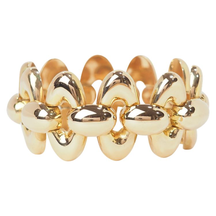 Wichtiges Tank-Armband aus den 40er Jahren in Roségold