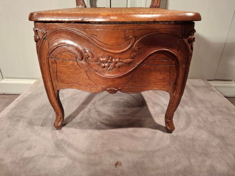 Louis XV period beechwood commode.