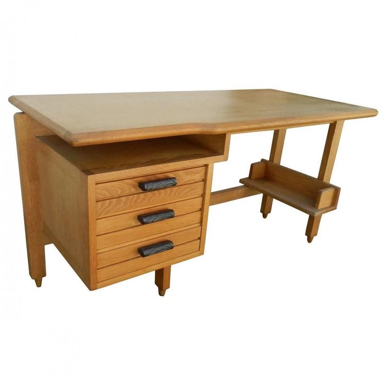 Guillerme and Chambron, Oak Desk, Your Home Edition, Circa 1970
