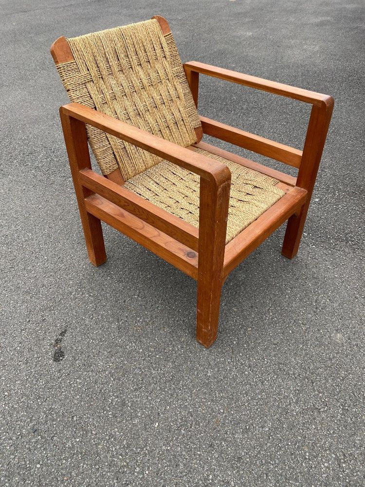 3 Vintage Armchairs In The Audoux And Minet Style Circa 1950/1960
