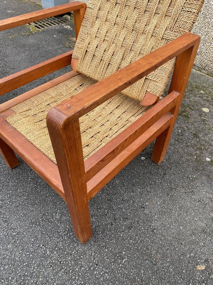 3 Vintage Armchairs In The Audoux And Minet Style Circa 1950/1960