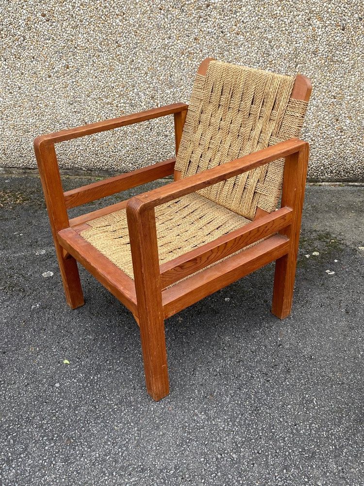 3 Vintage Armchairs In The Audoux And Minet Style Circa 1950/1960