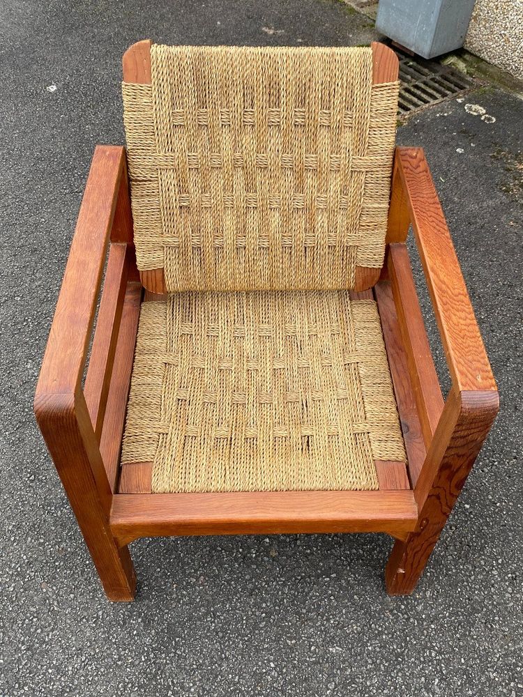3 Vintage Armchairs In The Audoux And Minet Style Circa 1950/1960