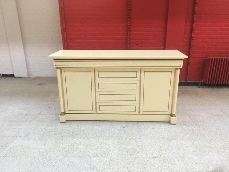 Maison Jean Charles, Buffet Neoclassic En Bois Laqué   Circa 1970