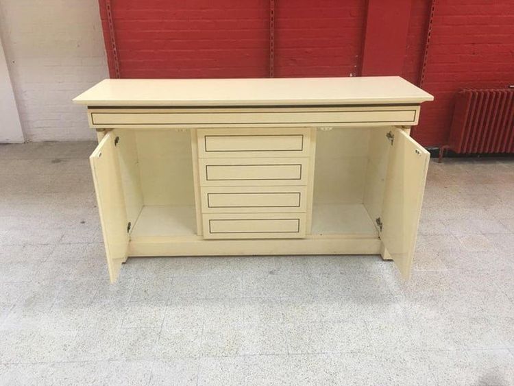 Maison Jean Charles, Buffet Neoclassic En Bois Laqué   Circa 1970