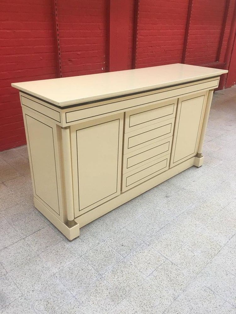 Maison Jean Charles, Buffet Neoclassic En Bois Laqué   Circa 1970