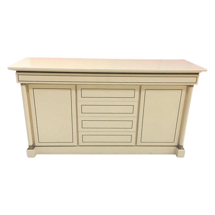 Maison Jean Charles, Buffet Neoclassic En Bois Laqué   Circa 1970